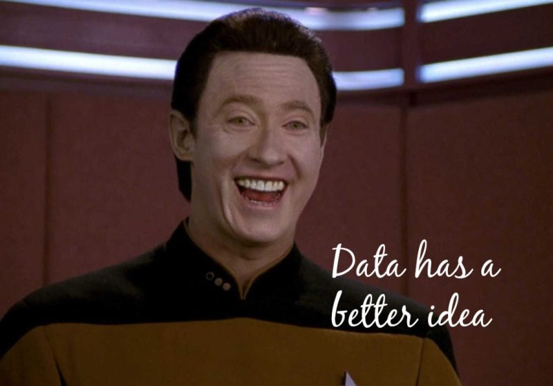 Data has a better idea